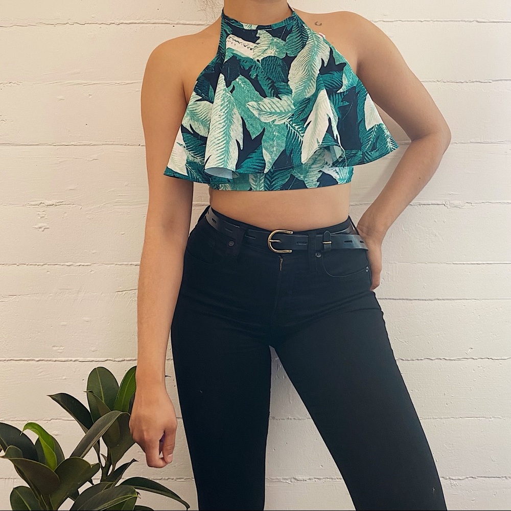 TROPICAL CROP TOP